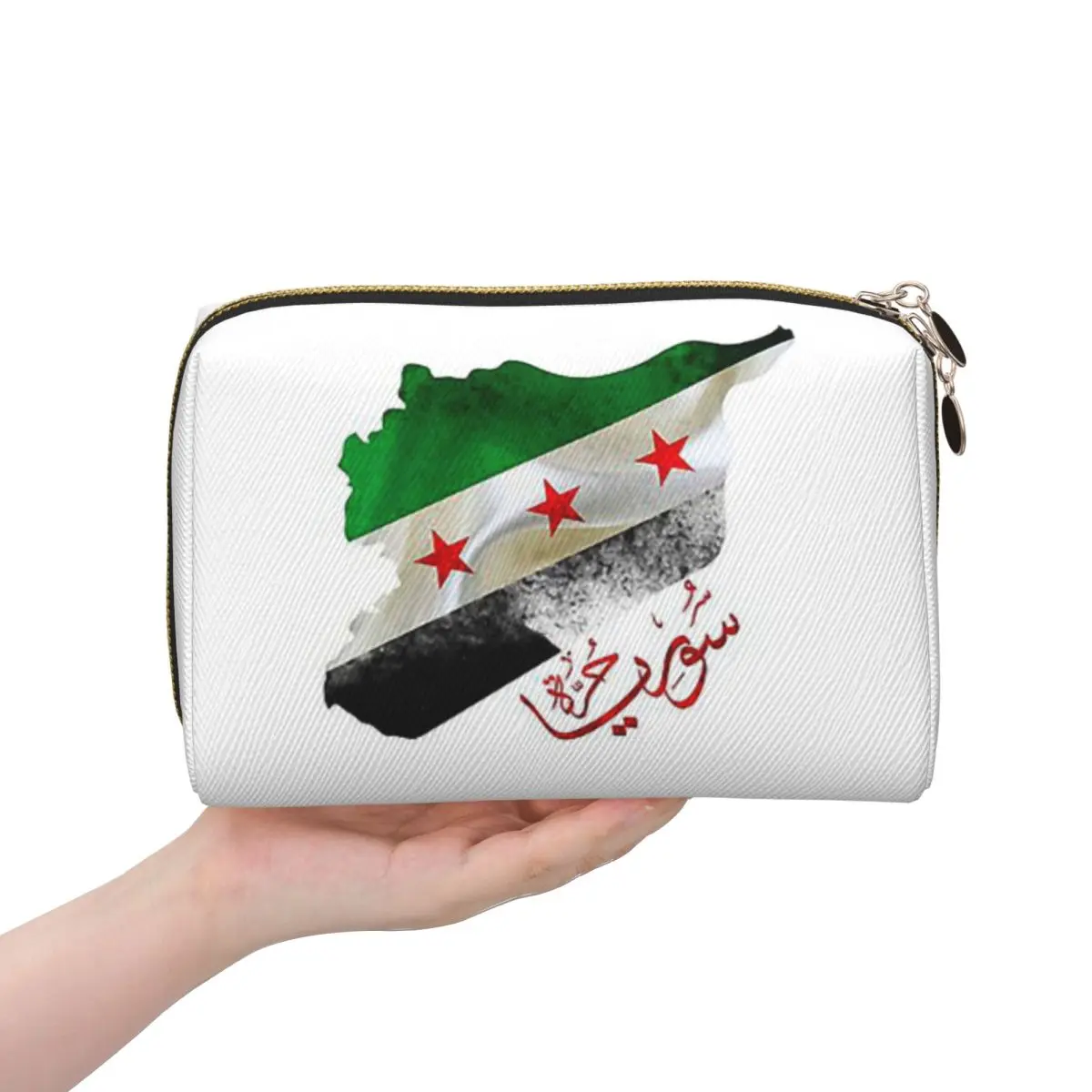 

Флаг Сирии Революции, карта сирийской независимости, каллиграфия, женские косметички, дорожный органайзер для макияжа, сумка для хранения туалетных принадлежностей