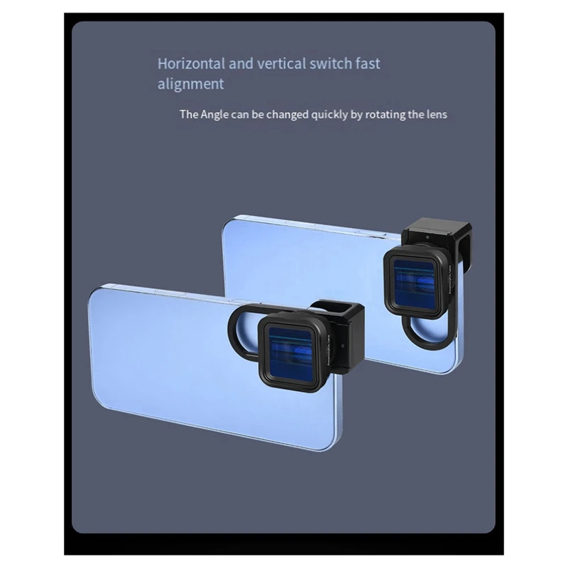 1.55X Mobile Movie Lens Mobile Phone Widescreen Anamorphic Lens Black Mobile Phone Lens Movie Blu-Ray Brushed Video Lens