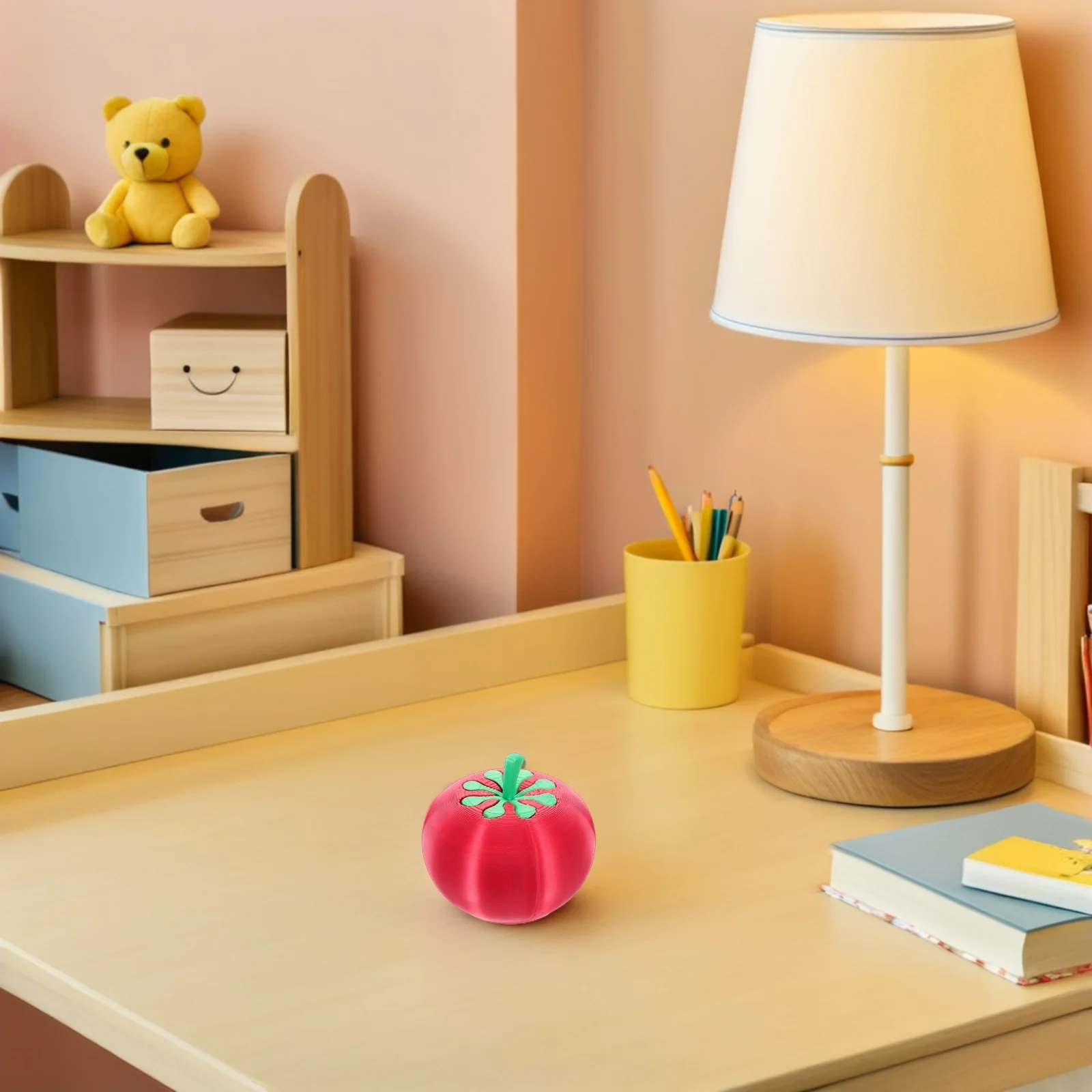 Cute Red Twist Tomato Artificial Play Food Sensory Kids Fidget Game Classroom Preschool Decoration Party Goodie Bag Stuffer Fake