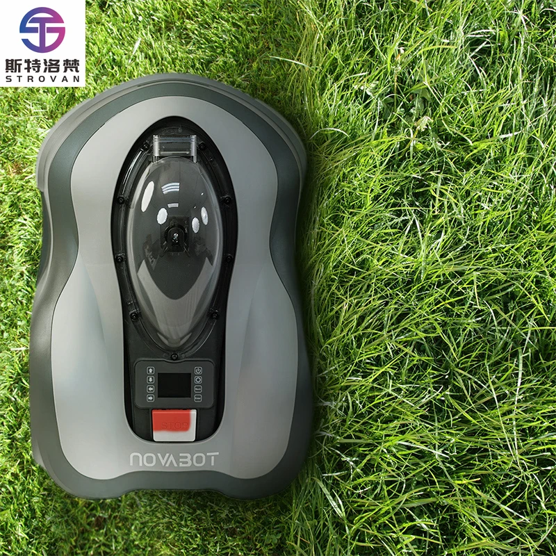 

STLF электрическая гусеничная самоходная газонокосилка-робот с дистанционным управлением, прочная для наружного использования в гараже отелях для наклонников, поля для гольфа