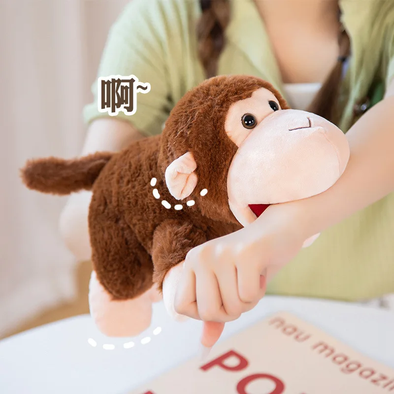 Stuffed Plush Animals Toys Hand Finger Story Puppet Kawaii Dolls Educational Baby Toys Lion Elephant Bunny Monkey Children GIft