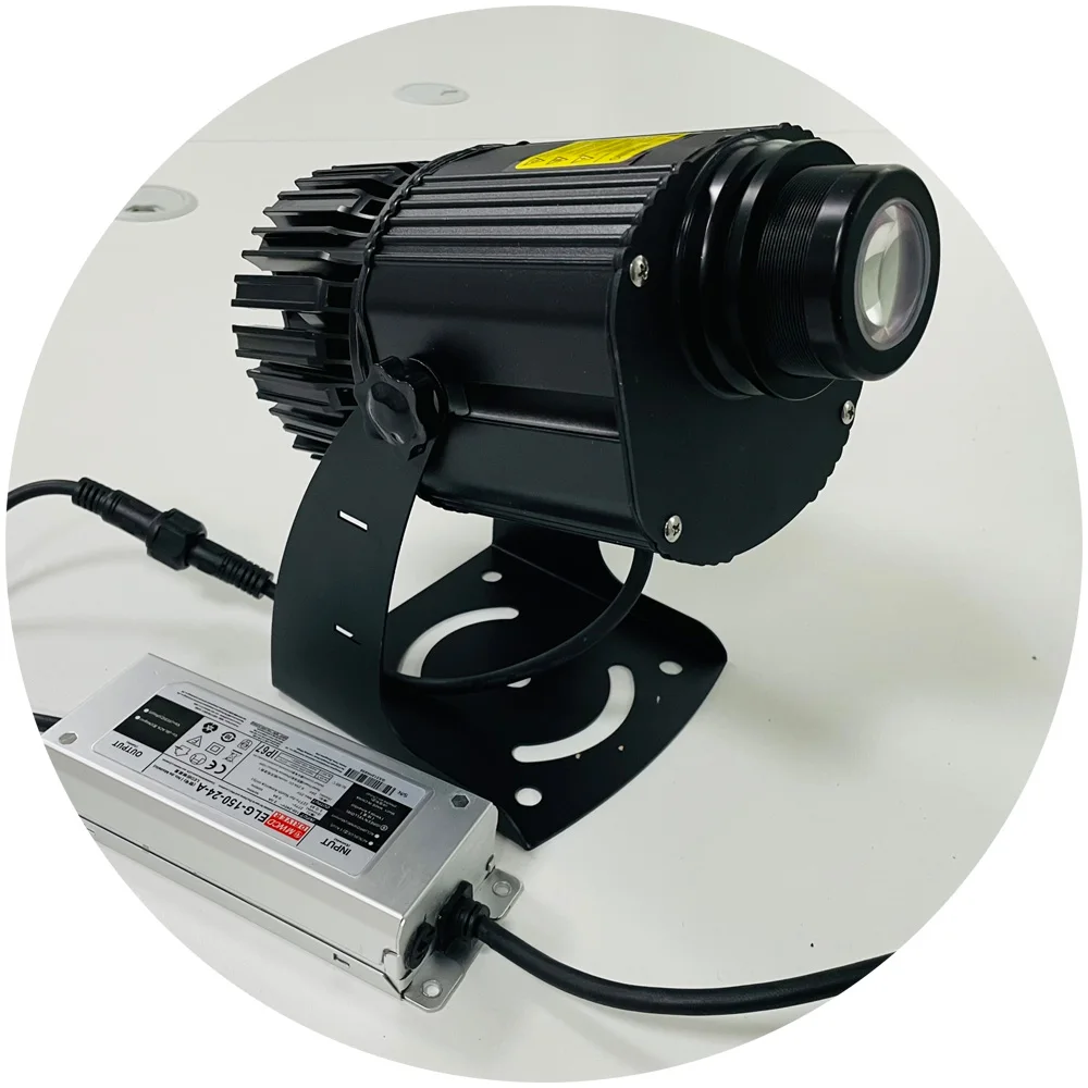 

Hot sell Outdoor Sign Gobo logo Projector Waterproof Warning Gobo logo Projector 150w Waterproof IP65 Led Gobo Projector Lens fo