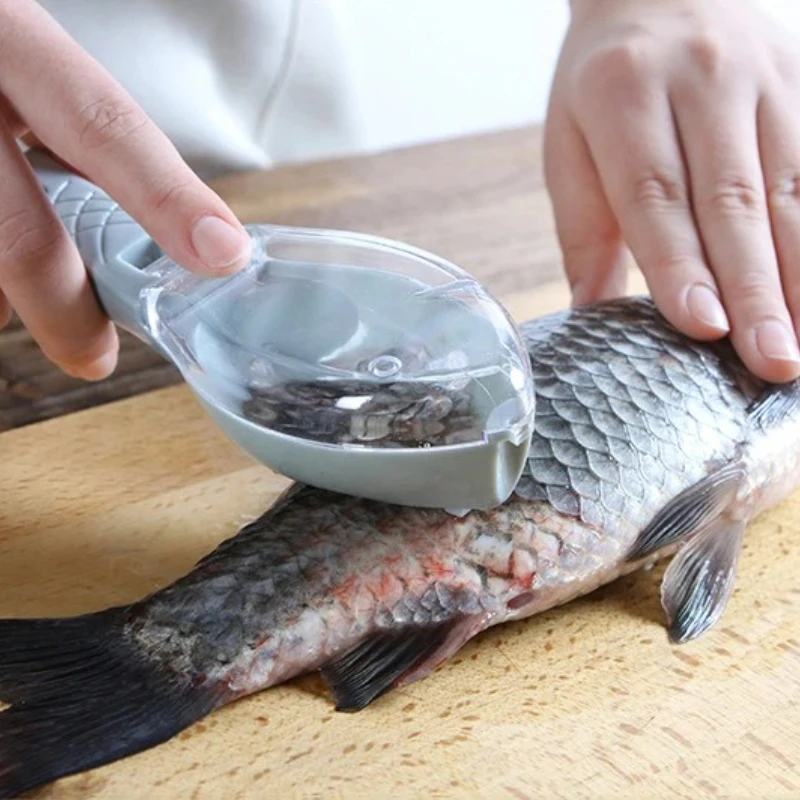 Rascador de escamas de pescado, cepillo para piel de pescado, herramientas para mariscos, raspador de pescado de eliminación rápida, cuchillo de limpieza, accesorios de cocina