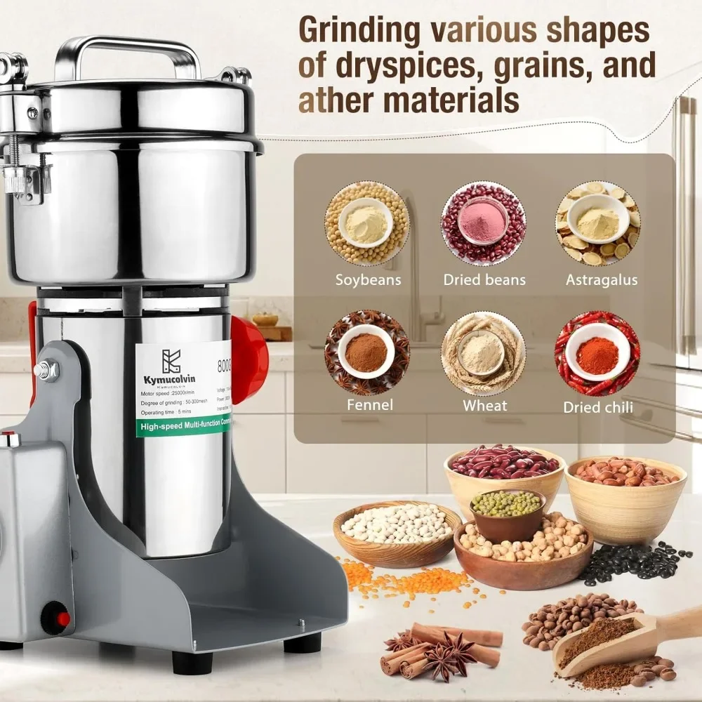 BestsellerBestsellerelectric grain mill grinder-2500g 110v 4100w performance grain mill,suitable for kitchen, household,commerci