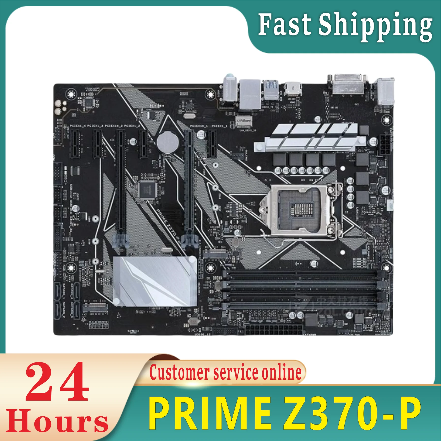 100% tested PRIME Z370-P board LGA1151 DDR4 64GB Core i7/i5/i3 PCI-E 3.0 64GB Intel Z370 original desktop board