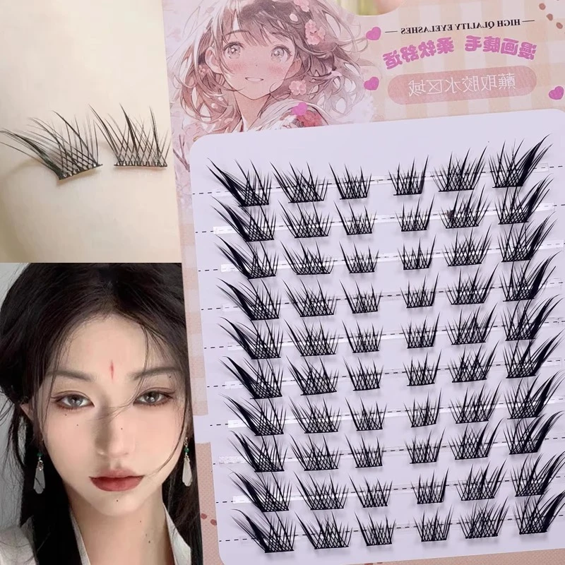 Reusable Natural Thick Segmented Lash Bundles Individual Cluster DIY False Eyelash Extensions Flexible Trimable Eye Lashes