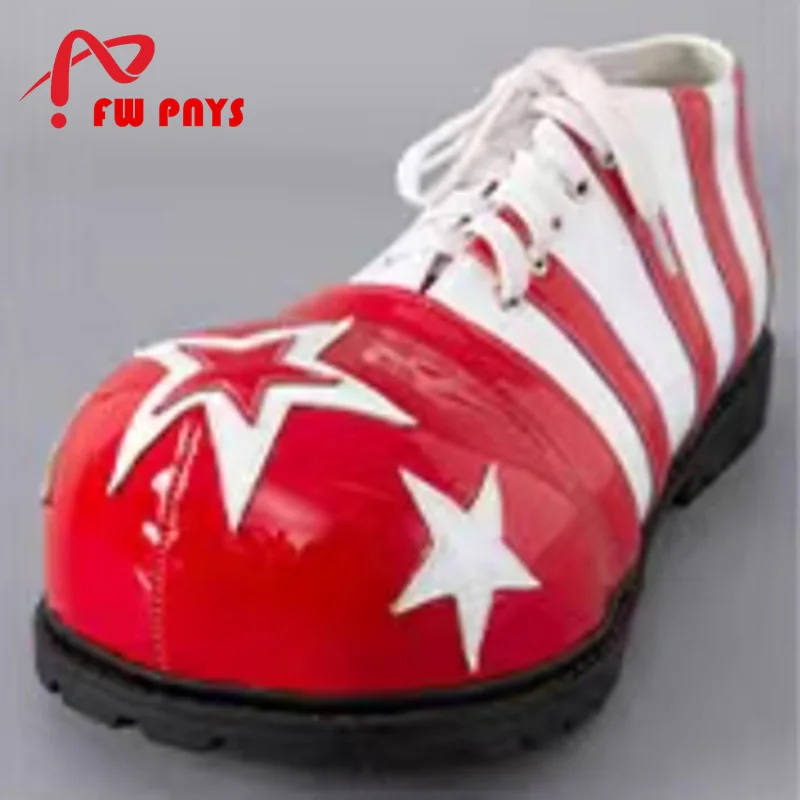 

34cm Club Clown Boots For Adults Star Style Festival Stage Performance Joker Cosplay Accessories Big Toe Carnival Supplies
