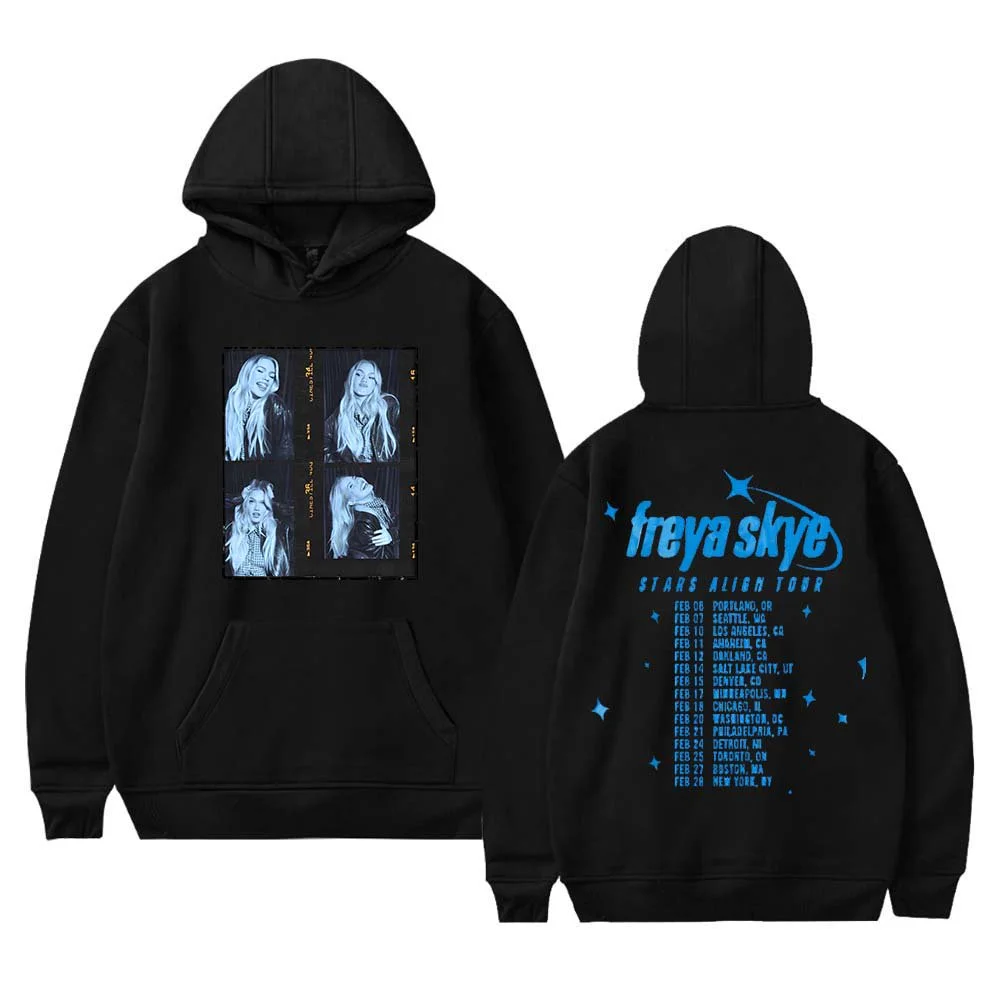 Freya Skye Stars Align Tour 2026 Hoodies Women Men Casual Long Sleeve Sweatshirt Clothes