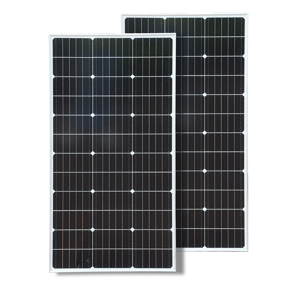 

BOGUANG Rigid Solar Panel Set Glass SolarPanel 100W 200W (2pcs 100W Rigid panel solar ) 18V Photovoltaic charging for battery