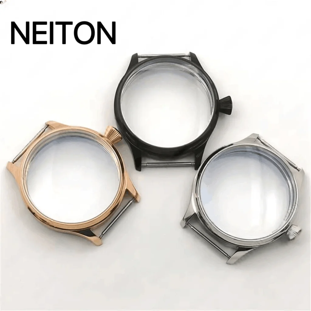 NEITON – montre pour Sea Gull ST3600 ETA 6498 6497, 44mm, accessoires de mouvement, boîtier en acier inoxydable massif