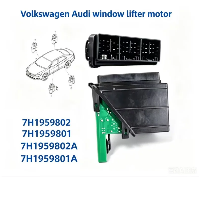 Raamregelaar motor voor Volkswagen Transporter T5 Multivan 2003-2015 OE 7H1959801A 7H1959801 7H1959802A 7H1959802 Elektrisch P