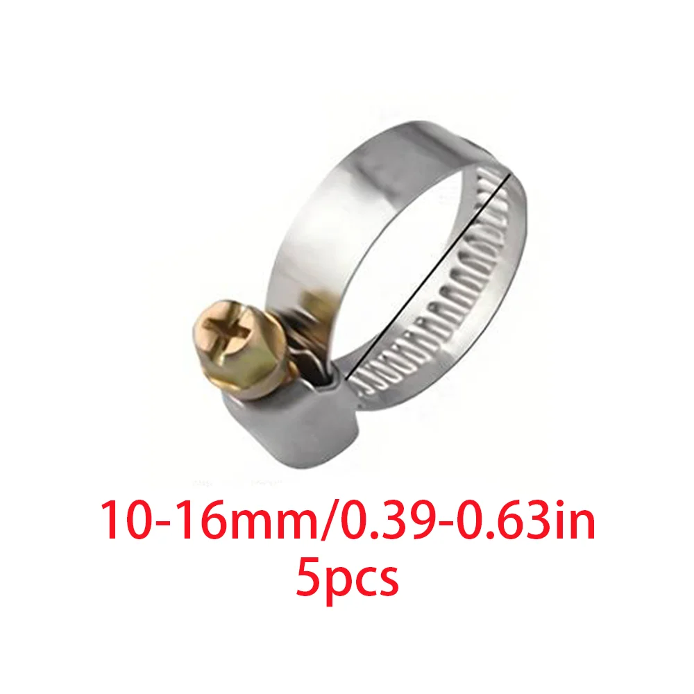 25pcs Stainless Steel Hose Pipe Clamps 16mm-70mm Cross German Hose Clamp Clips for Air Hose Water Pipe Fuel Hose