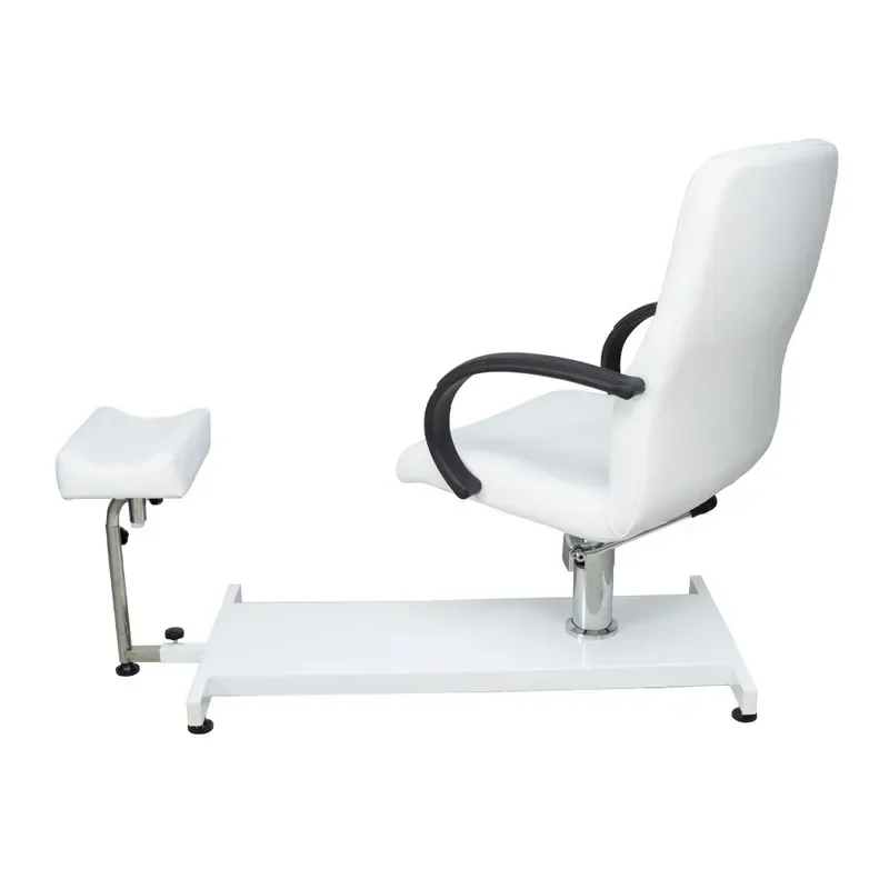 Ergonomic Pedicure Chair with Foot Bath Massage for Nail Salon Simple Design Integrated Manicure Station with Technician