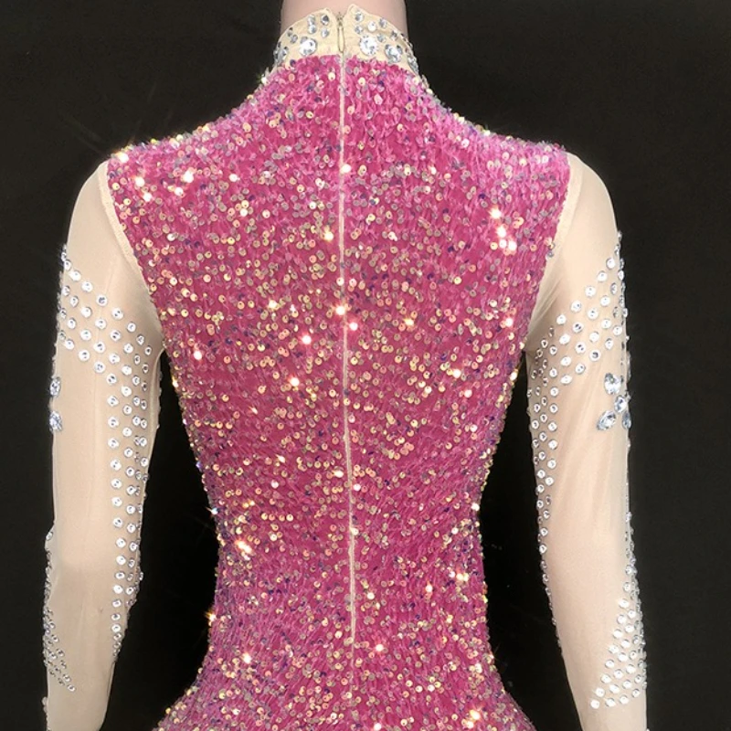 생일 럭셔리 선물 다이아몬드 지퍼 클럽 파티 드레스 Vestido De Fiesta Graduación Sukienki Wieczorowe Luksusowe 눈부신 드레스