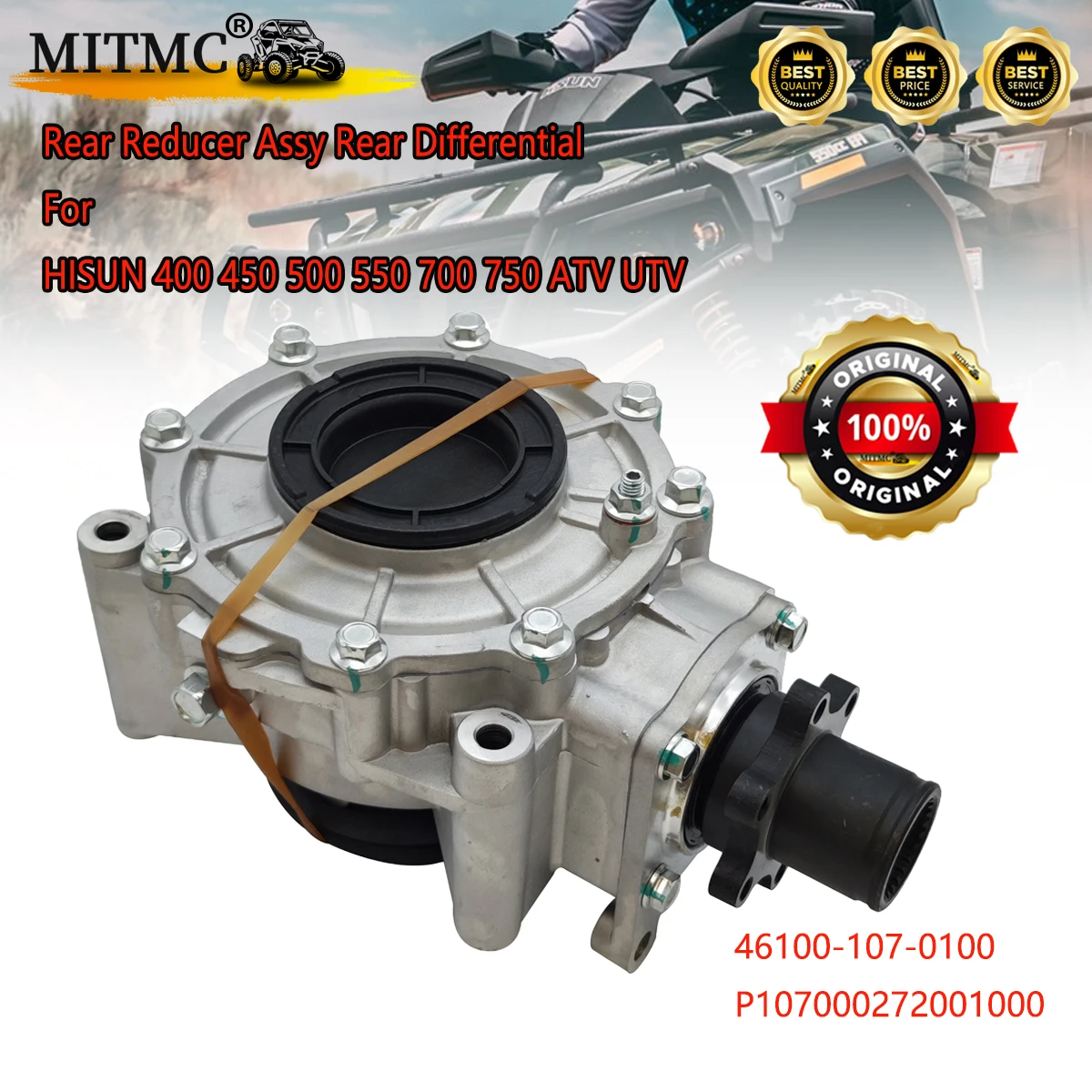 

REAR DIFF AXLE For HISUN 500cc 700cc ATV QUAD FOUR WHEEL MOTOR REAR REDUCER ASSY SPARE PARTS ACCESSORIES 46100-107-0100