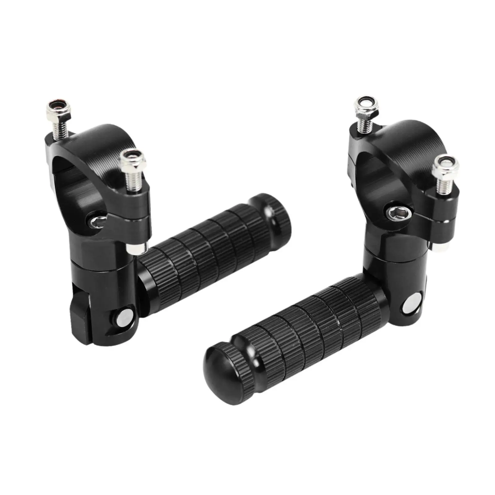 1 Pair of Motorcycle Foot Pegs Spare Parts Replacing Anti Slip Accessory Easy Installation Electric Motorbike Footrests Folding