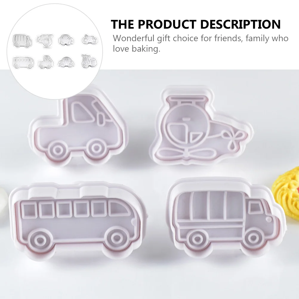 Christmas Cookie Mold Vehicle Biscuit Lovely Baking Molds Mould Child Bus Cutters