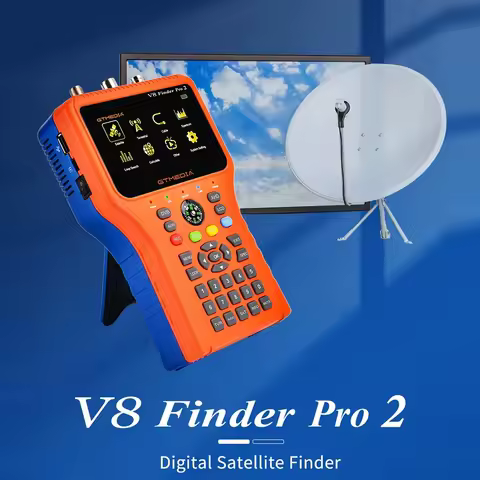 [My]2025 GTMEDIA V8 Finder Pro2 Satellite Finder Signal Meter Built-in 4000mAh Battery For DVB-S2/S/S/T2/T/C/MPEG-4 gtmedia