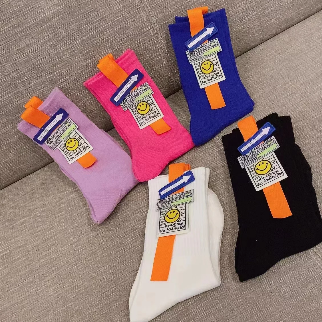 5Pairs Fashion Cotton Women Socks Comfortable and Breathable Ladies Socks