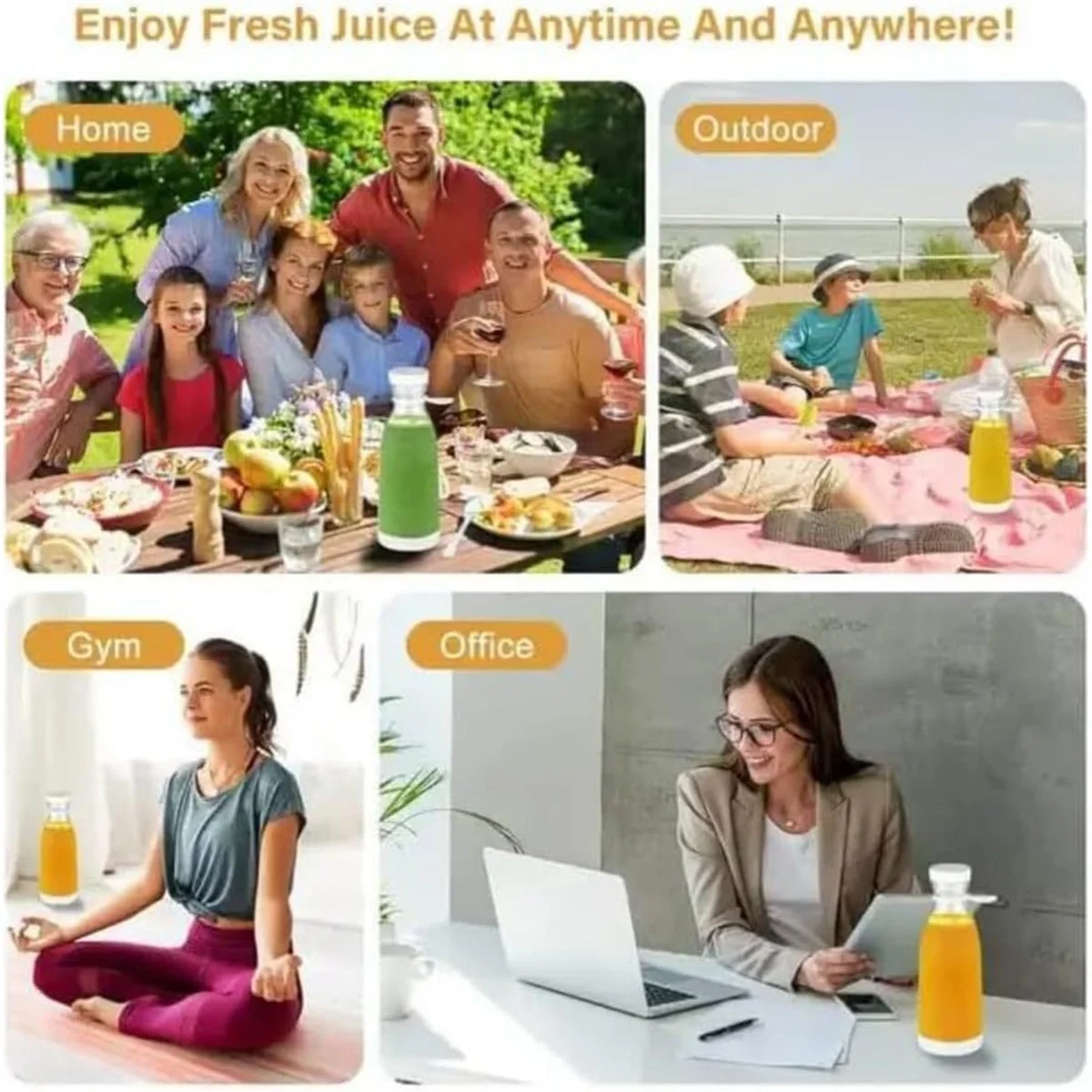 خلاط محمول قابل لإعادة الشحن ، عصارات كهربائية ، خلاطات فواكه ، خلاط صغير للعصير USB ، آلة صنع العصير الشخصية