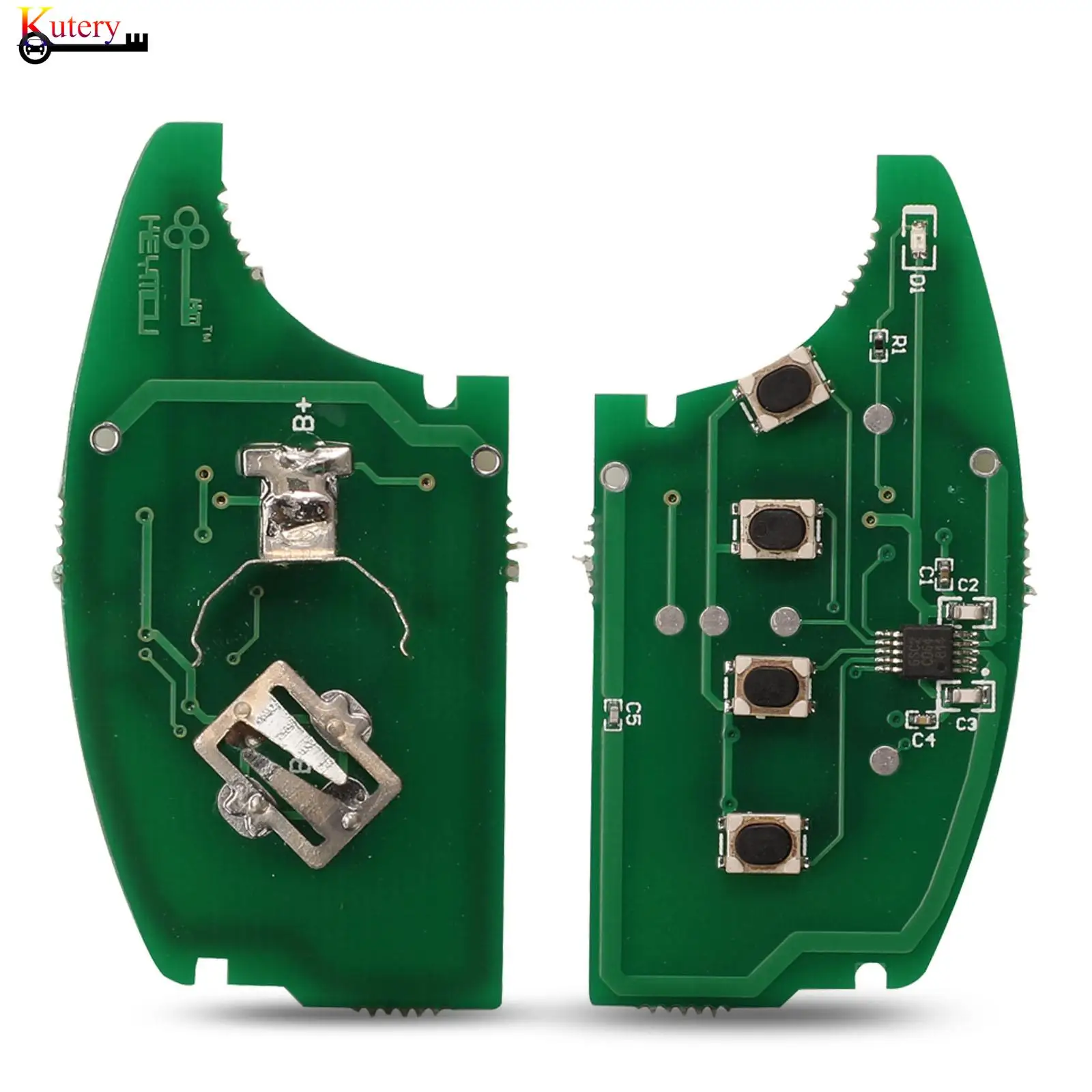 jingyuqin Folding Remote Car Key Circuit Board For Hyundai Elantra Accent Santa Fe 4 Buttons 315/433MHZ ID46 Chip