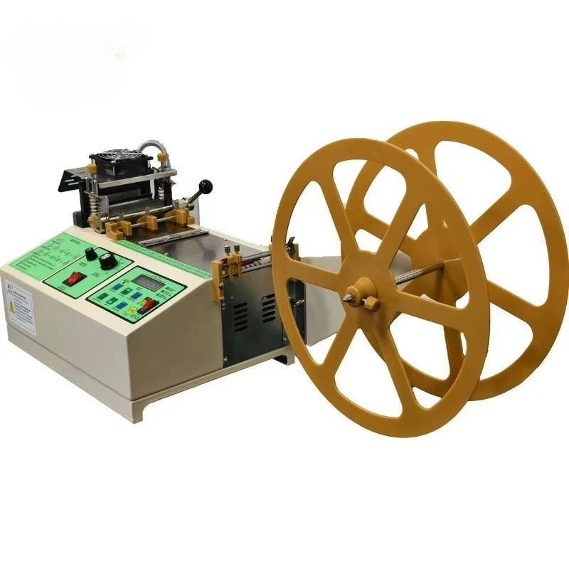 Hot Automatic Elastic Cord Cutting Machine for Thick Webbing Ribbon Rope Cutter Machine with Auto Collecting System GRW-100C