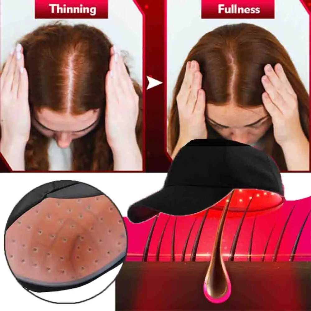 for Hair Regrowth Laser Red Light Therapy Hair Growth Cap All Natural Therapy Easy to Use Hair Loss Treatments Hat