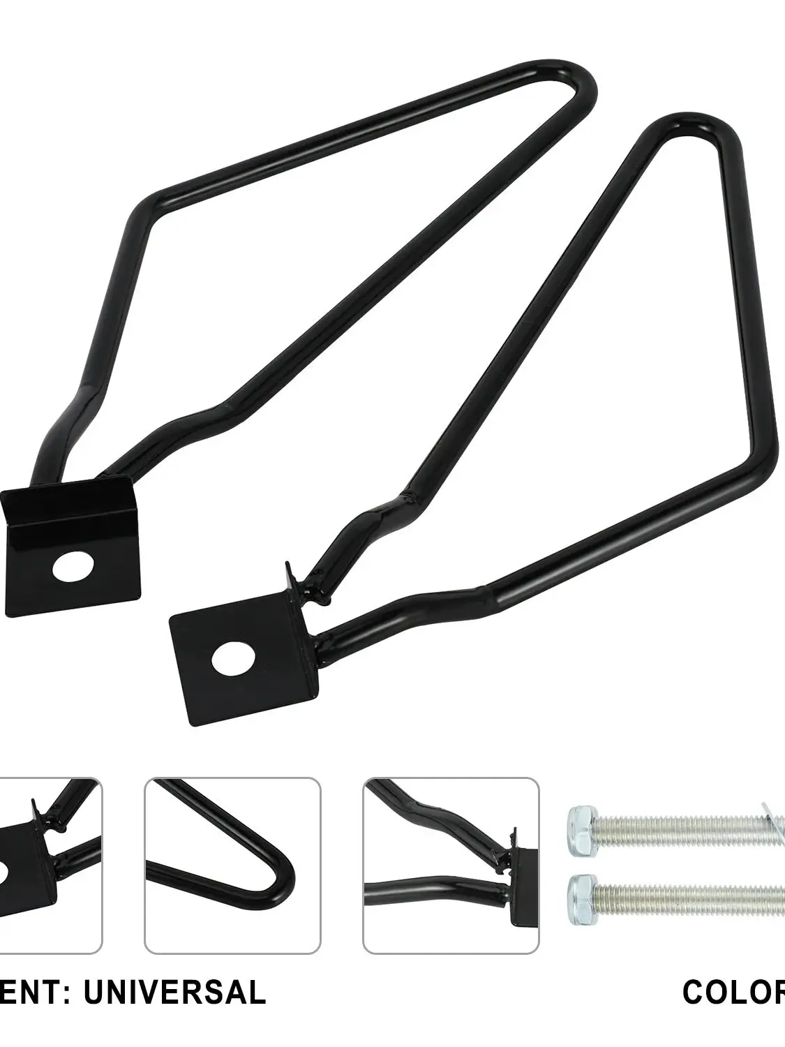 AliExpress JFGRACING Universal Bag Retro Bracket Side Box Hanging Saddle Bag Mount Accessories For KTM Honda Yamaha Kawasaki Dirt Pit Bike Motocross