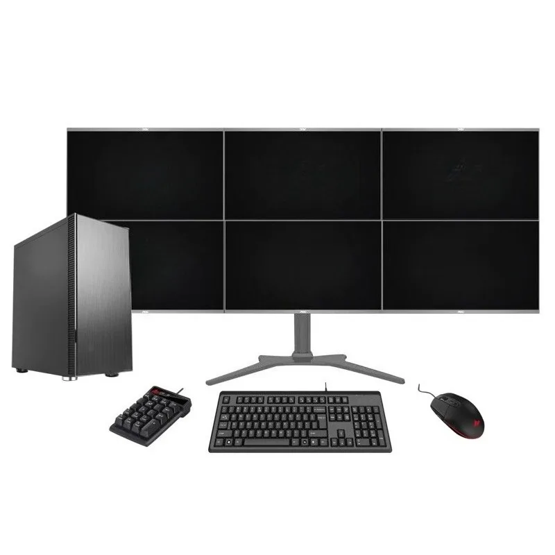 Multi-screen stock trading computer stock computer trading professional computer