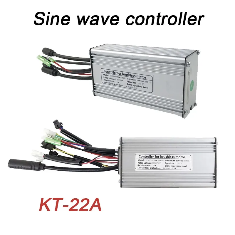 Original Electric bicycle Controller KT 22A Sine Wave Controller WP/SM Plug Electric Bike Scooter refit accessories