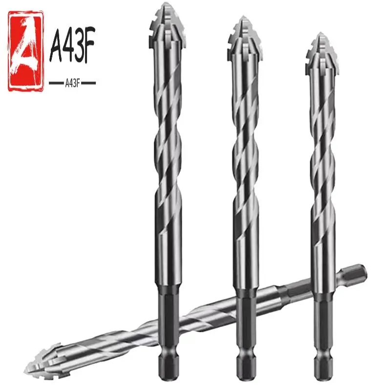 

A43F-Новая четырехгранная пилообразная эксцентриковая дрель для сухого сверления всех плиток, стекол, мрамора и бетона, 4 шт.