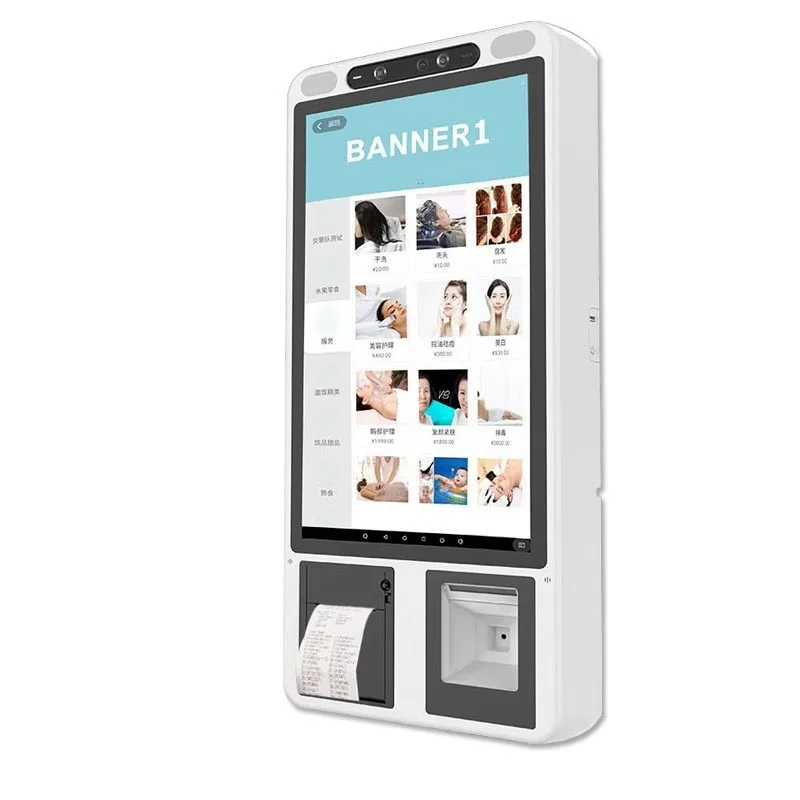 Restaurant Order Touch Screen POS System Self Pay Machine Self Service Order Payment Kiosk