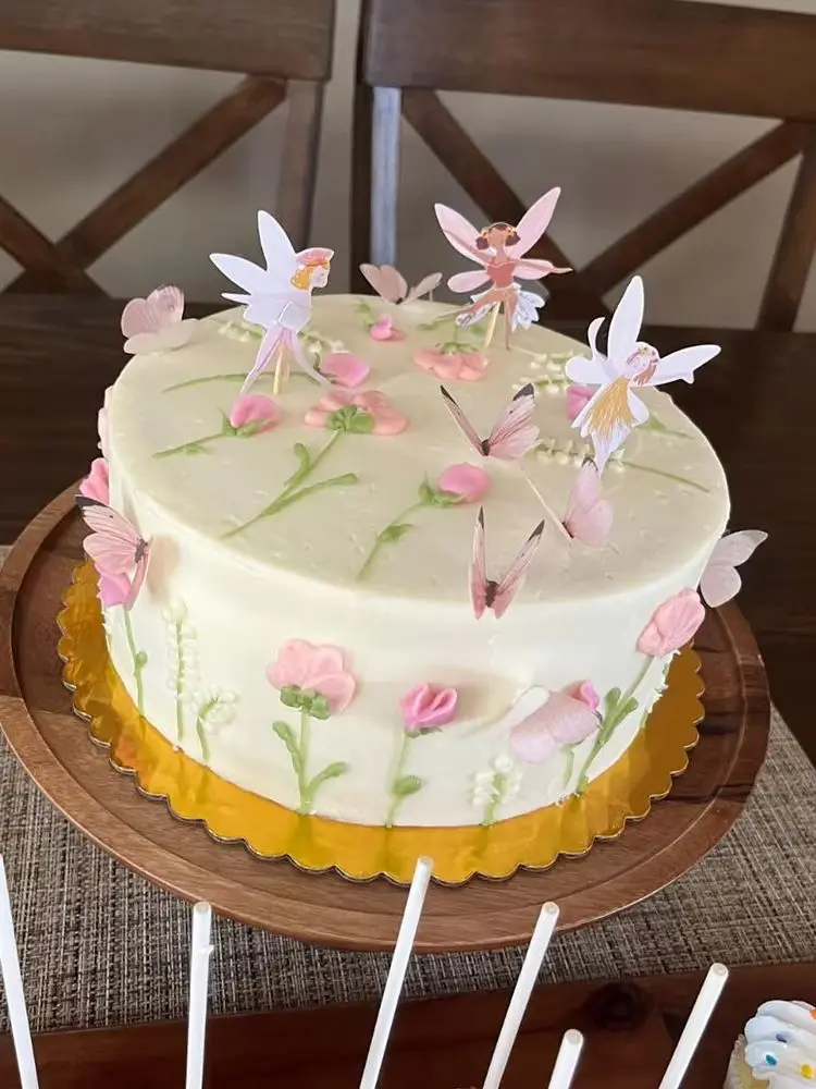 Fee Kuchen Topper Fee Geburtstag Dekoration Cupcake Topper Flügel Engel Fee Kuchen Topper Kuchen Dekoration – Detail 1