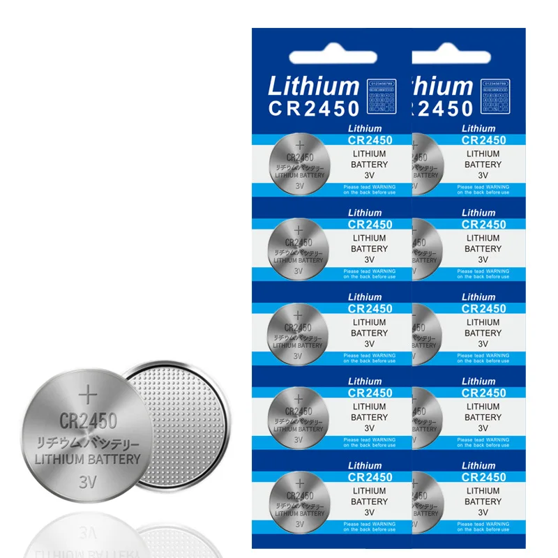 5-50PCS CR2450 Watch Button Battery KCR2450 5029LC LM2450 DL2450 ECR2450 BR2450 3V Lithium Coin Cell Batteries for Toys Car Key