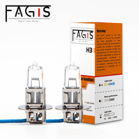 Fagis 2 PCS H3 24V 70W 3350K Warm White Truck Clear Car Headlight Fog Lamp Auto Light Halogen Bulb