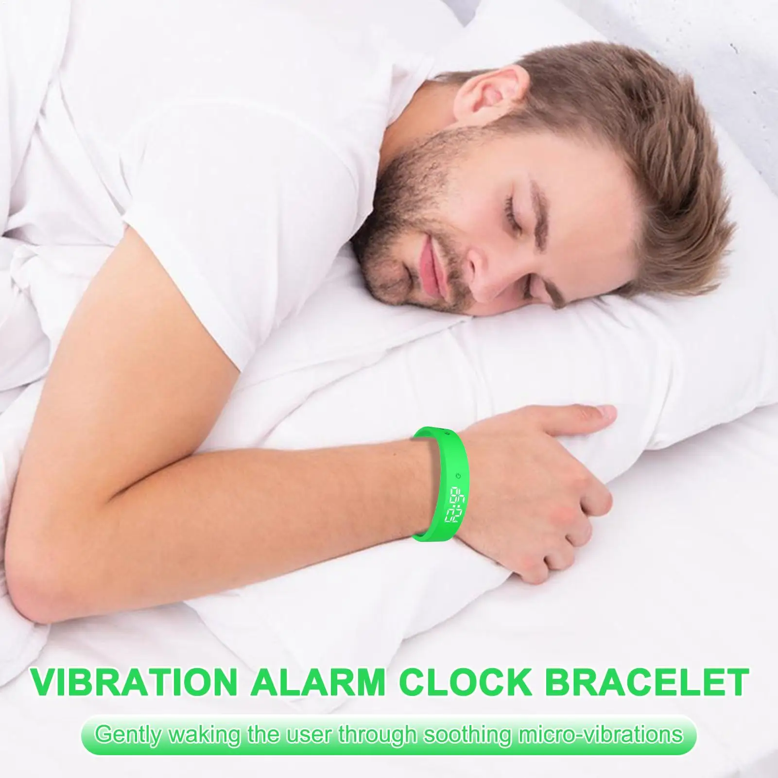 

Vibration Alarm Clock Wristband Silent Vibrating Timer Clock 3 Alarms Daily Organizer Timer Suitable For Deep Sleepers