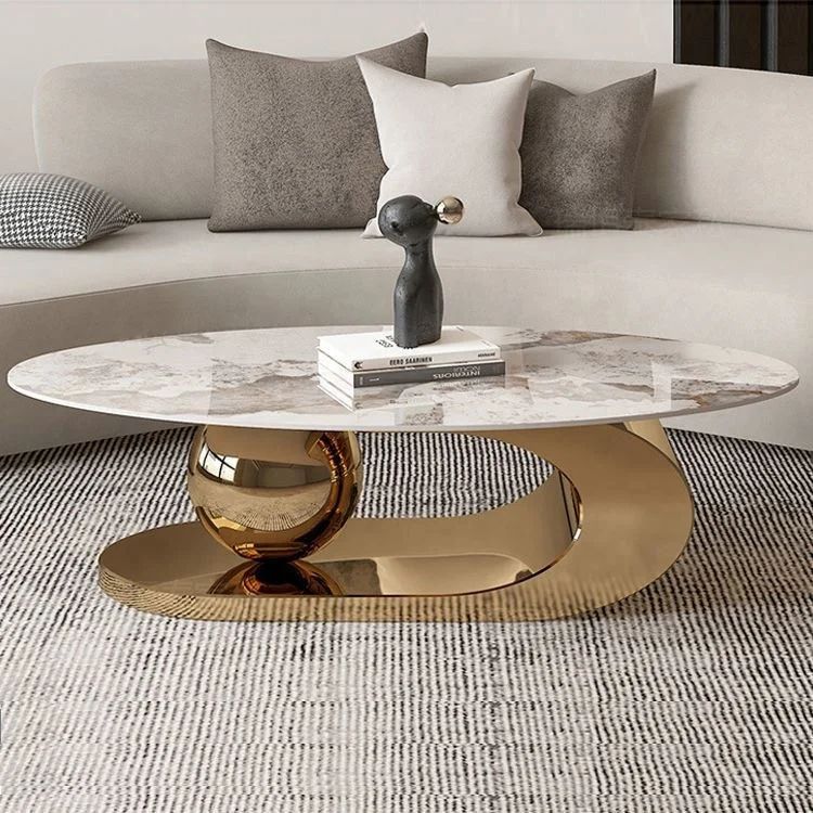 Living Room Coffee Table Modern Simple Home Small Apartment Italian Living Room Designer Oval Tea Table New