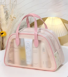 Bath Bag Dry-Wet Separation Partition Toiletry Bag Portable  Double-Layer Cosmetic Bag for Travel, Beach, Pool Bathing