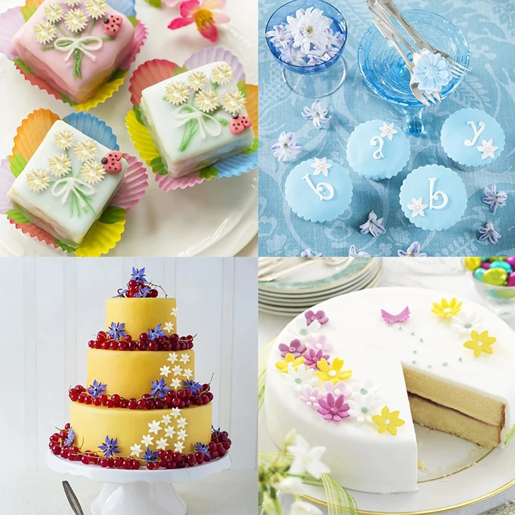 Cute Soft Chrysanthemum Silicone Mold Durable Non Stick Pastry Mould For Chocolate Candys