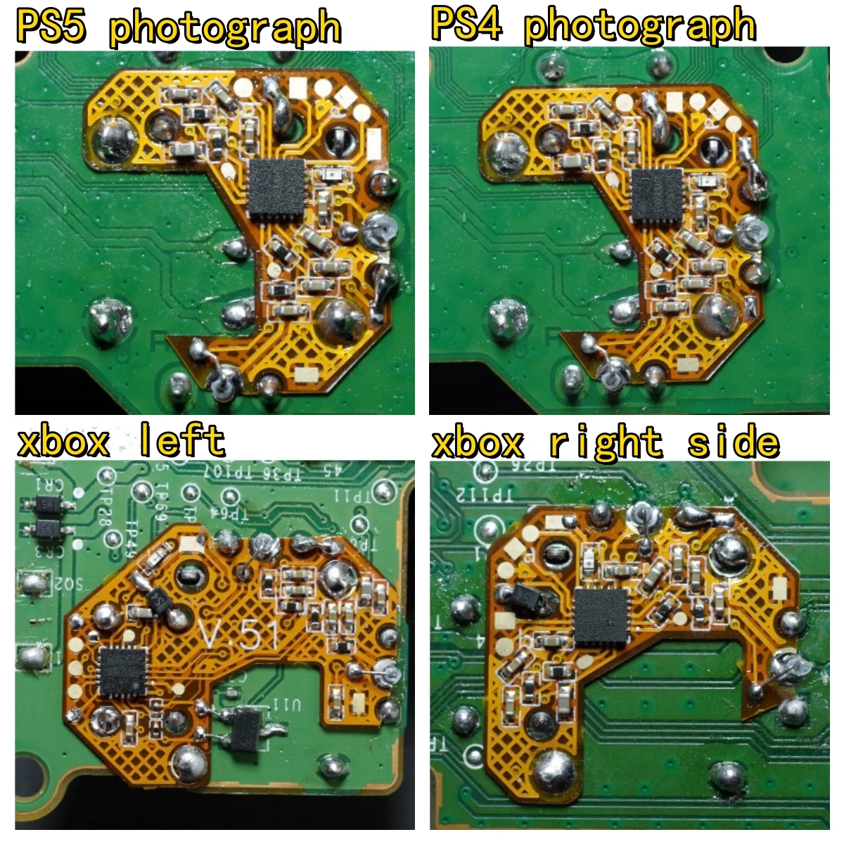 15PCS/LOT PS4 PS5 XBOX Wireless Controller Module Hall Effect Analog Joystick Calibration Boards V5 V51 V5.2 Driver PCB Elite 2