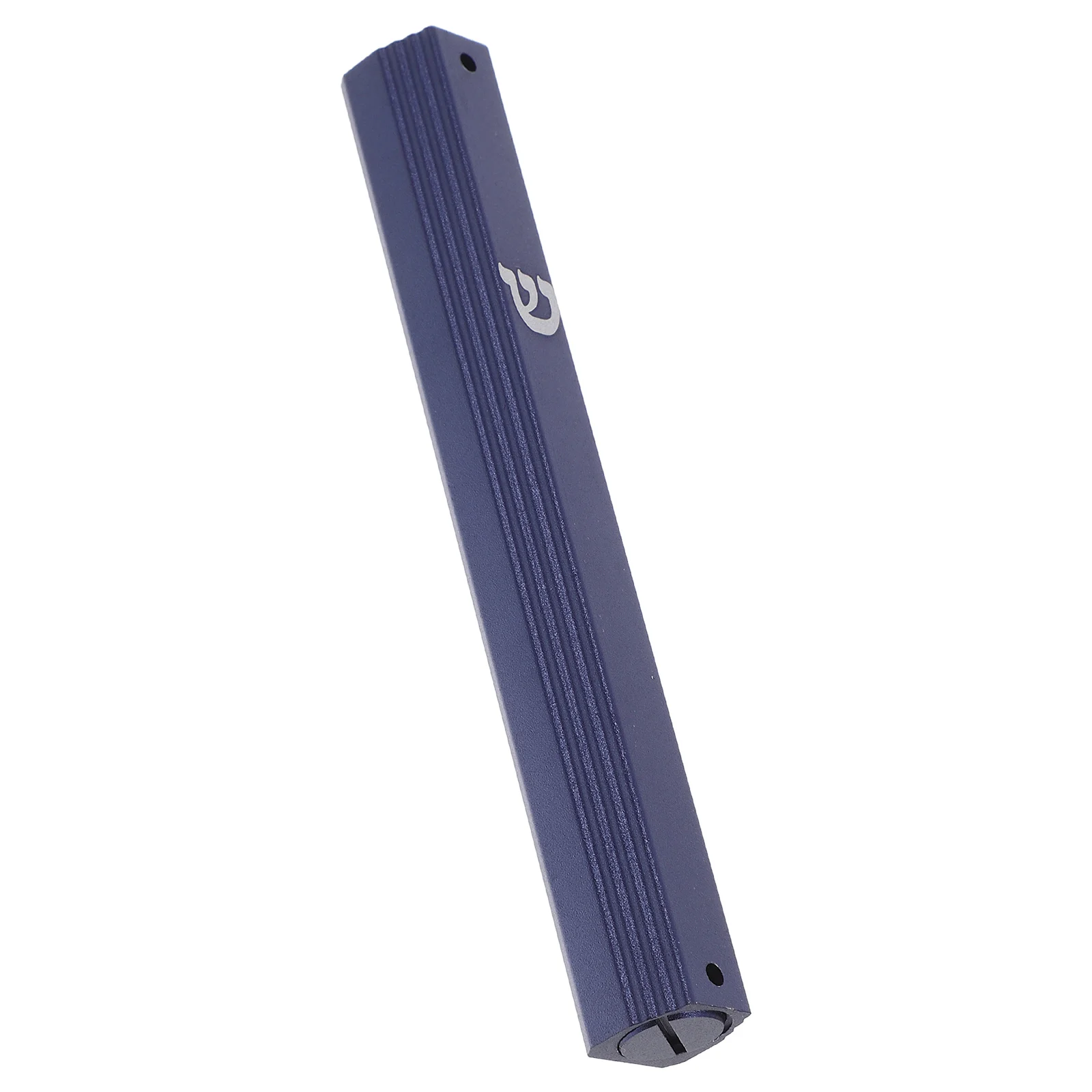 

5pcs Metal Mezuzah Doorpost Decorations Weatherproof Judaica Blessing Symbols Unique Scroll Blue Accents Easy