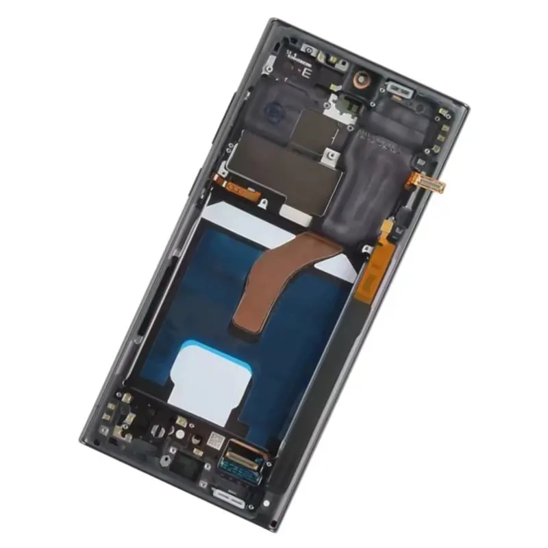 For AMOLED For Samsung S22 Ultra LCD Display Touch Screen Digitizer Assembly Replacement Part-A86G