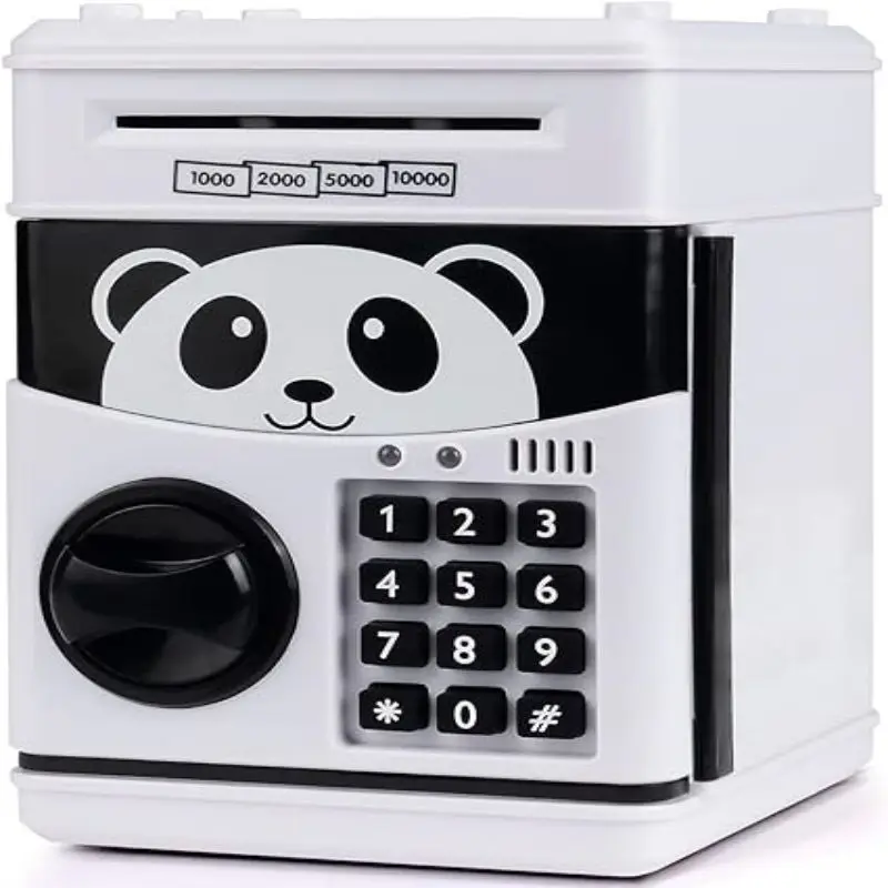 Piggy Bank for Kids Electronic Password Piggy Bank Kids Safe Bank Panda Unicorn Cartoon  Mini ATM Bank Toy for Boys and Girls