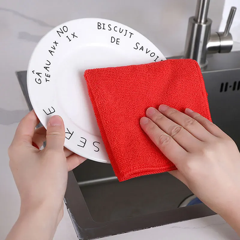 5 قطع من مناشف التنظيف المنزلية، مناديل تنظيف متعددة الوظائف لأطباق نافذة المطبخ
