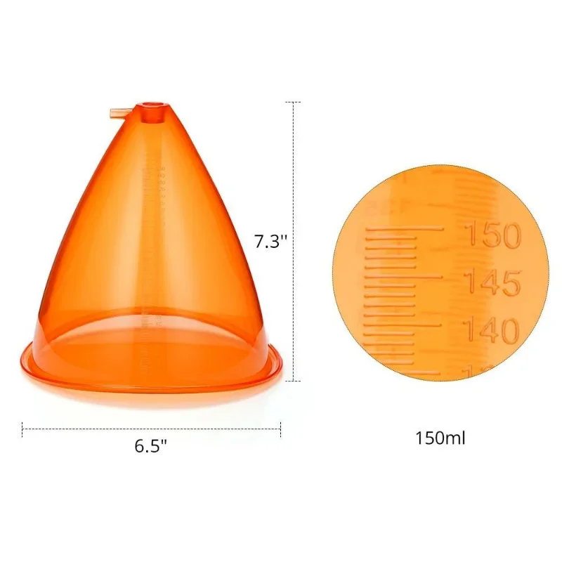 2024 Newest 150ML XL Orange Cups 2PCS Cupping Therapy Breast Enhancement Butt Lifting Vacuum Cupping Breast Care