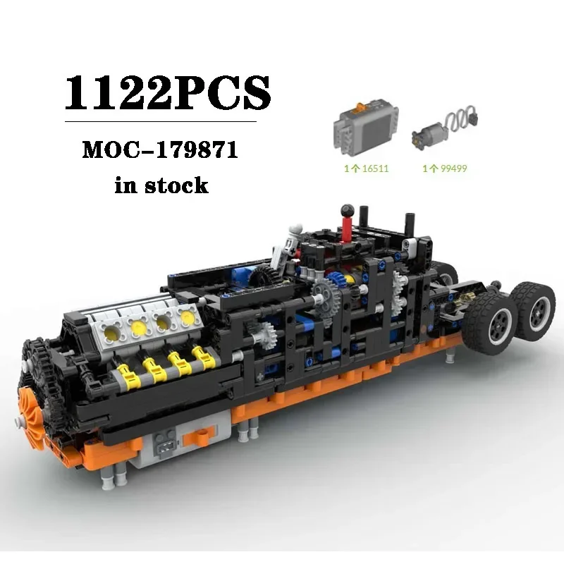 

Building Block MOC-179871 Gearbox T-310 Construction Assembly Model Ornament 1122PCS Children's Birthday Gift Christmas Toy