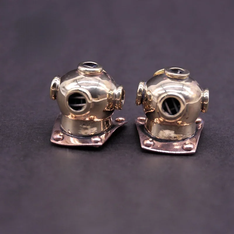 Brass 1PC Paracord Knife Bead Submarine Diving Helmet Survival Bracelet Buckle EDC Decorative Accessories