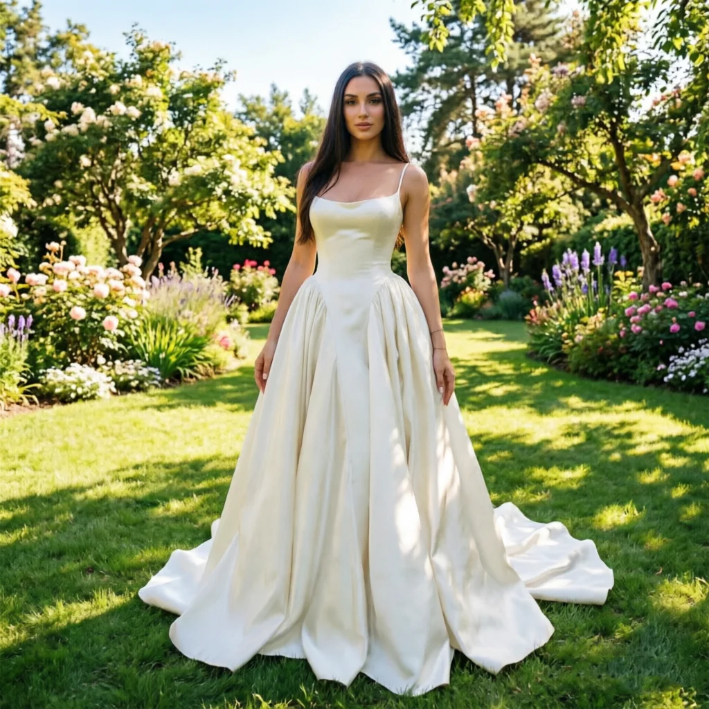 Eightale Muslim Wedding Dress High Neck Customized White Ivory A-Line Lace Arabic Bridal Gown Long Sleeves Vestido De Noiva