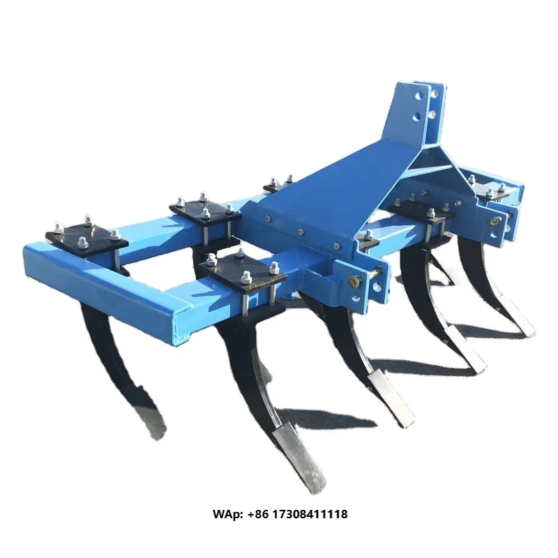 Heavy Duty Subsoiler Tractor Rear Mounted Deep Loosening Plow Reclaiming SoilBreakingFarmland Ripper Tine Agricultural Equipment