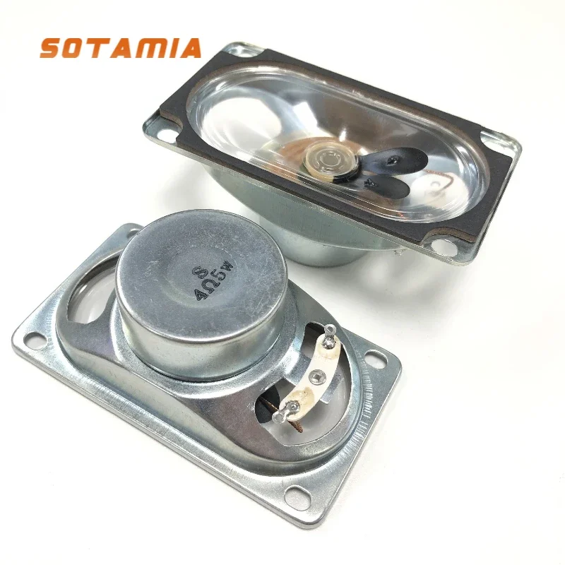 

SOTAMIA 2Pcs 5090 LCD TV Speaker 4 8 Ohm 5W 10W Transparent Diaphragm Waterproof Speaker Advertising Computer Sound Loudspeaker